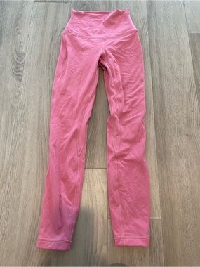 Lululemon High-Rise Pink Stretch Leggings